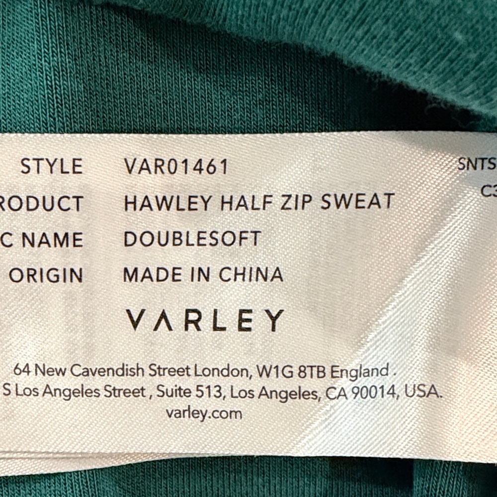 Varley Forest Green Half-Zip Pullover - image 4